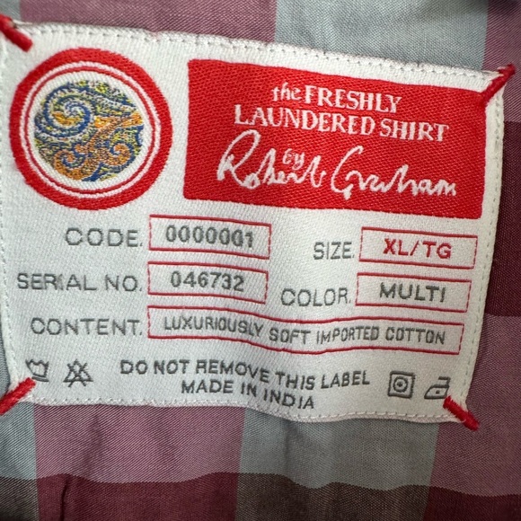 Robert Graham The Freshly Laundered Plaid Buttoned Down Shirt Men’s XL - Picture 4 of 13